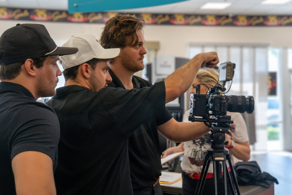 Directing on green screen