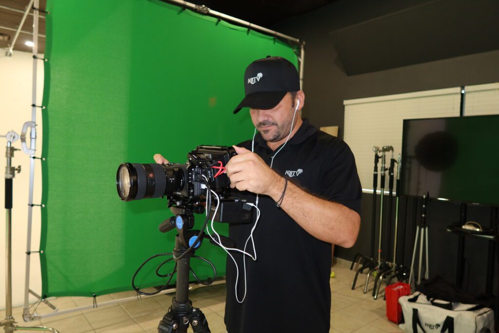 Camera operator on set